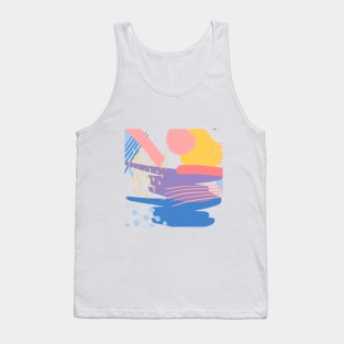 pattern color Tank Top